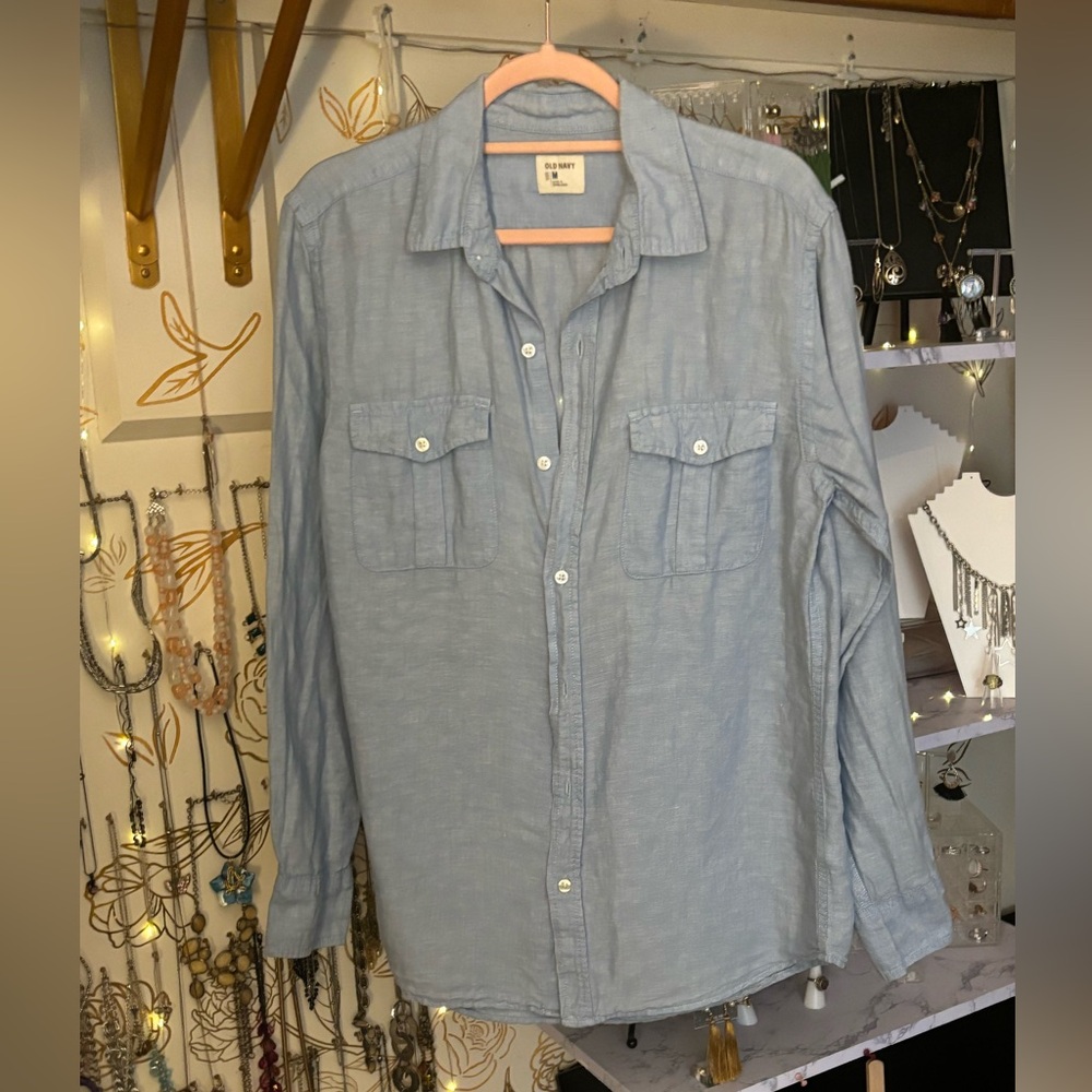 Old Navy Chambray Top size Medium